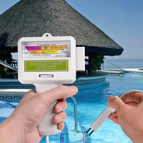 Portable Measure Water Quality PH CL2 Chlorine Tester Level Meter PH Tester for Swimming Pool Spa Aquarium