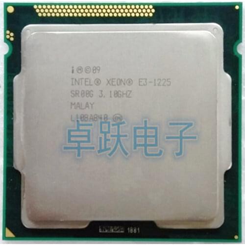 Lntel Xeon E3 1225 E3-1225 (3.1GHz/6MB /4 cores /Socket 1155/5 GT/sQuad Core Server CPU E3-1225 Free Shipping (working 100% )