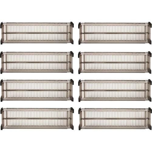 Big deal 8 PCS Adjustable Drawer Dividers DIY Cabinet Storage Partition Divider for Clutter Kitchen Cutlery Organizer Separator