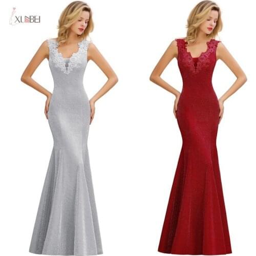 Pink Burgundy Mermaid Bridesmaid Dresses Long 2020 Wedding Guest Party Gown Elegant Sleeveless robe demoiselle d'honneur