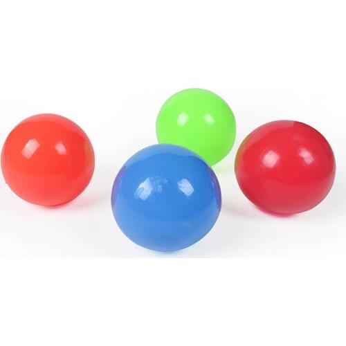 Stick Wall Ball Decompression Ball Sticky Squash Ball Suction Decompression Toy Sticky Target Ball Catch Throw Ball kids Toys