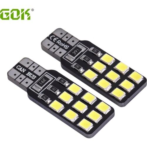 Super Bright!! 10 X T10 W5W T10 led canbus 18smd led 2835 194 168 NO ERROR 12V Car Auto Bulbs Indicator Light Parking Lamp