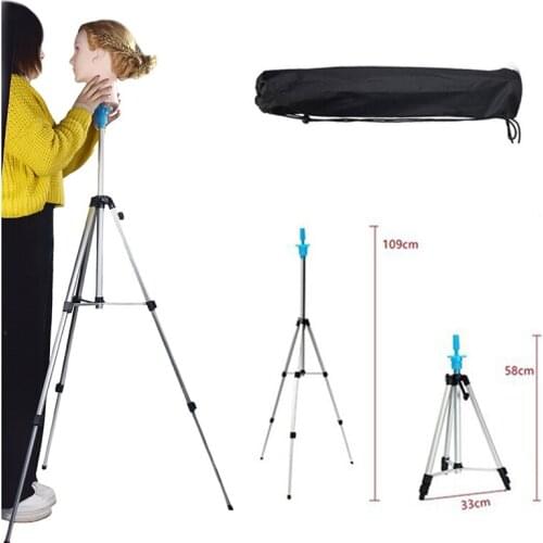 Tripod Adjustable Stand Holder Mannequin Head Tripod Hairdressing Training Head Holder Hair Wig Stand Tool