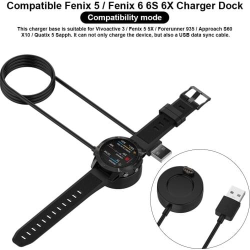 Universal USB Charging Dock Cable Fast Charger For Garmin Fenix 5/5S/5X 6/6S/6X Venu Vivoactive 3 Charging Cable Stand Station