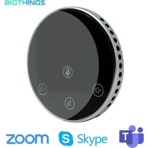 USB Conference Meeting Mini Microphone Speaker Laptop Notebook Wired Touch Key Omni Mic Directional High Volume Pickup PnP