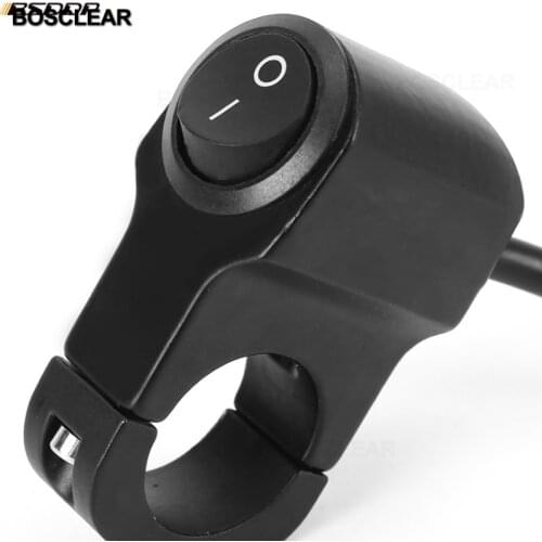 22mm 25mm Motorcycle Switches Handlebar Mount Switch Headlight Hazard Brake Fog Light ON OFF Aluminum Alloy With Indicator Light