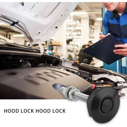 1 Set Universal Car Latches Push Button Latch Quick Release Mini Hood Car Lock Retainer Set Quick Release Hood Bumper Latch