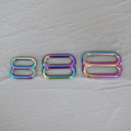 1 Pcs 15mm/20mm/25mm Metal Accessories DIY Shoulder Leather Bag Strap Belt Web Rectangle Adjust Pin Buckle Slider Loop