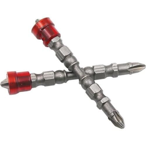 1PC Screwdriver Bits Cross Single/Double Head Magnet Coil Driver Strong Magnetic Force Screwdriver Head Hand Electric Screw Tool