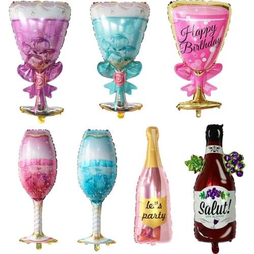 10/30/50pcs Large Cup Bottle Aluminium Foil Helium Balloon Wedding Birthday Party Decorations Anniversary Baby Shower Balloons