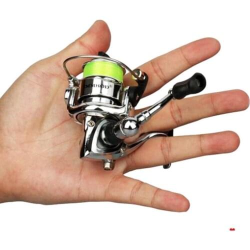 2+1 Ball Bearing Mini High Speed Rotating Fishing Reel Rotating Spool Handle Spool Carp Fishing Tackle