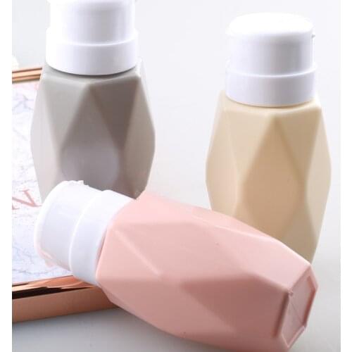 200ML Nail Art Rhombus Pump Dispenser Empty Bottle Acrylic Gel Polish Remover Cleaner Liquid Container Storage Manicure Tool