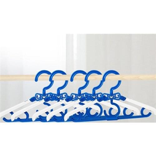 5PCS Foldable Hangers For Jackets Pants & Dress Clothes Hangers For Clothes Elvet Coat Flocked Drying Rack Clothes Home Use
