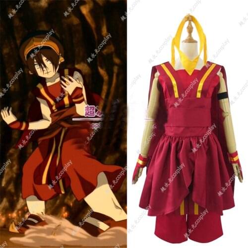 Avatar: The Last Airbender Toph bengfang Cosplay Costume Adult Girls Halloween Avatar Suit L321