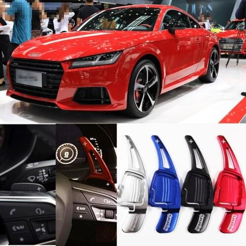 Car Accessories Aluminum Steering Paddle Shifter Extension For Audi TTS 2016-2018 Car-styling
