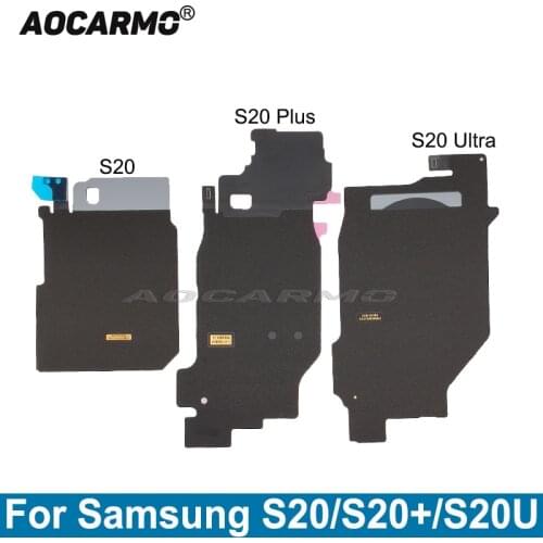 Aocarmo Charger Wireless Charging Induction Coil NFC Module Flex Cable For Samsung Galaxy S20 Plus Ultra S20+ S20U