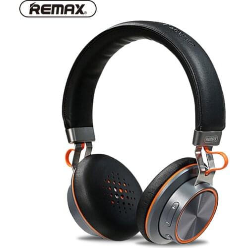 REMAX bluetooth earphone wireless earphones Energy Stereo Bass PU Comfort headset CD Pattern shell with mic for phone RB-195HB