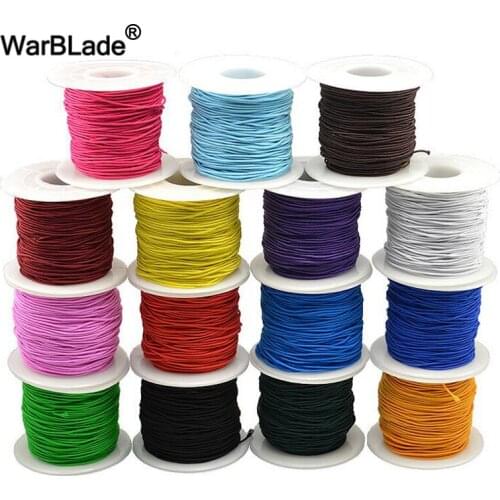 WarBLade 50m 0.8mm Elastic Cord Beading Stretch Thread Macrame Cord String Rope Bead For DIY Bracelet Necklace Jewelry Making