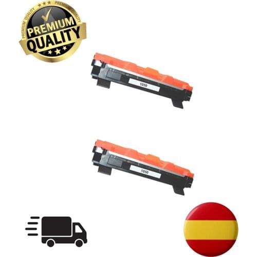 PACK 2 COMPATIBLE TONERS Brother TN-1050 Brother DCP-1510 DCP-1512 HL-1110 HL-1210W DCP-1612 DCP-1610W HL-1112 MFC-1810 MFC-1