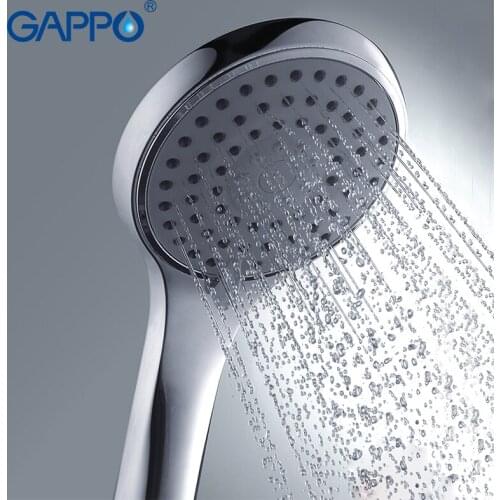 Gappo 1Pc Top Quality Three Ways Round hand shower heads bathroom accessoriess ABS in chrome Plated water saving shower head G18