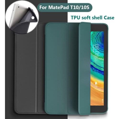 Tablet Leather Protective Cover For Huawei MatePad T10 T10S 2020 Case Matepad T10S AGS3-L09/AGS3-W09 case Silicone soft