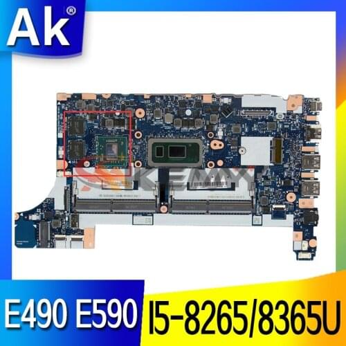 FE490/FE590/FE480 For ThinkPa E490 E590 NM-B911 laptop motherboard With I5-8265/8365U motherboard 100% fully tested