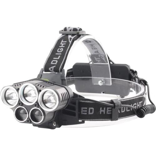 Headlamp Headlight Rechargeable 18650 LED lamps Head light Waterproof 5 light lighting outdoor flashlight camping fishing USB
