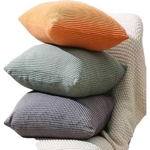 Nordic Home Decoration Simple Square Velvet Sofa Living Room Bar Pillow Coverscase Backrest Pillow Covers