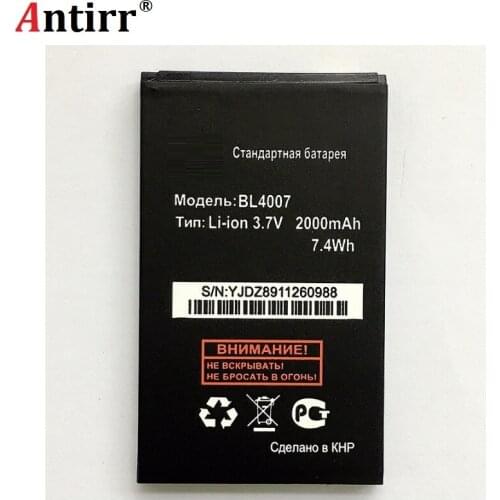 Newest High Quality Battery BL4007 For Fly DS123 DS130 3.7v 2000 mAh Mobile Phone Batterie Rechargeable In stock Tracking