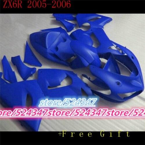 OEM Quality Injection Mold Motorcycle New ABS Fairings kits Fit For kawasaki Ninja ZX-6R ZX6R 636 2005 2006 05 06 Blue