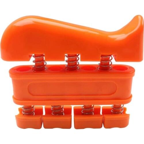 Finger Strengthener Hand Exerciser Spring-Loaded Hand Grip Finger Exerciser Tool for Guitar Practice Rock Training