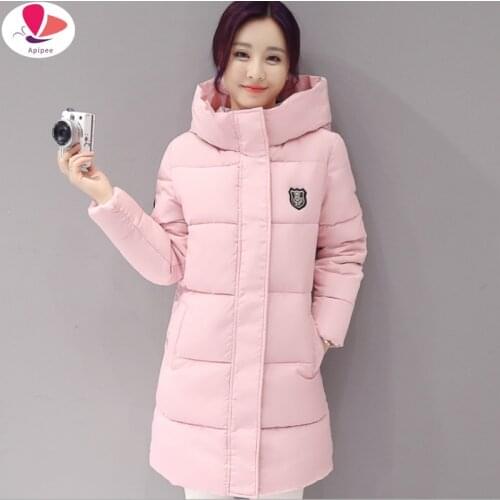 Causal Hooded Parkas Long Coat Womans Basic Jackets Winter Wadded Jacket Women Padded Jackets Coats Winter Collection