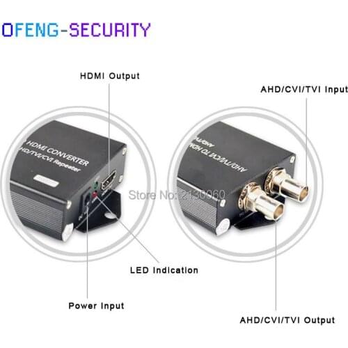 Ahd to hdmi converter, AHD/CVI/TVI to HDMI Converter with 1ch LOOP , Video Converter, 1080p, AHD/CVI/TVI Repeater