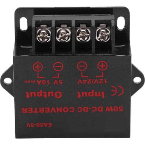 Adjustable power adapter dc adapter Power Converter Adapter DC 24V 12V to 5V 10A Voltage Regulator for Motor Recorder