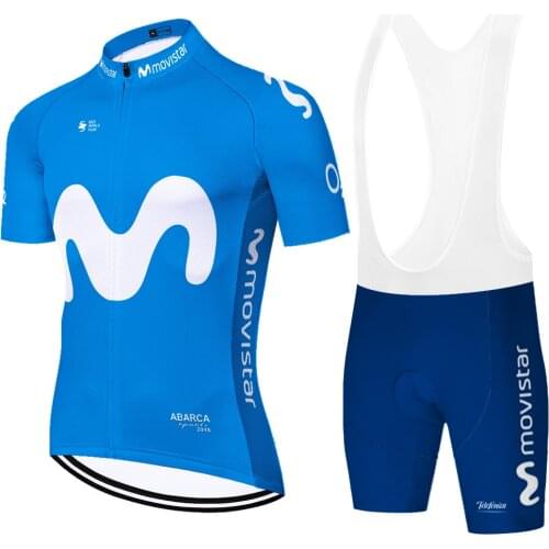 Ropa de hombre 2020 New movistar cycling jersey set Cycling suit men 02