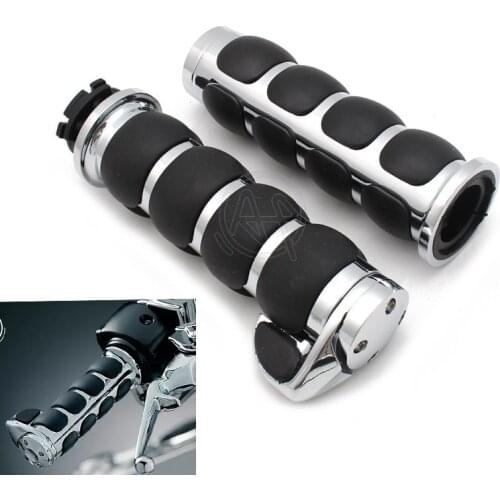 1" 25mm Motorcycle Bar Ends Motorbike Handle Bar Hand Grips For Harley Road King Softail Custom