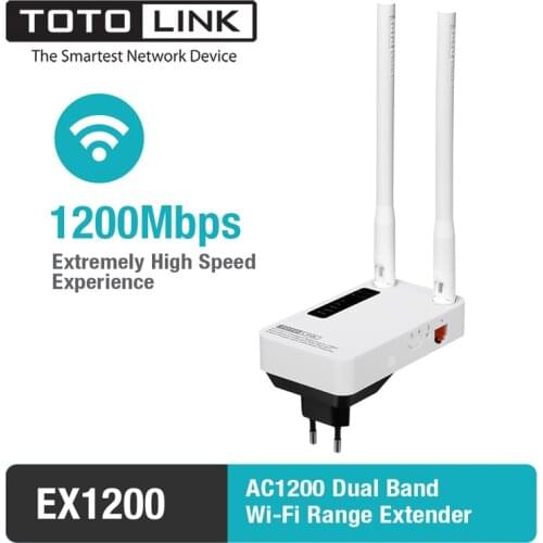 TOTOLINK EX1200/EX1200M 11AC 1200Mbps Ap Range Extender WiFi Repeater WiFi Booster with 2*5dBi External Antennas Signal Extender