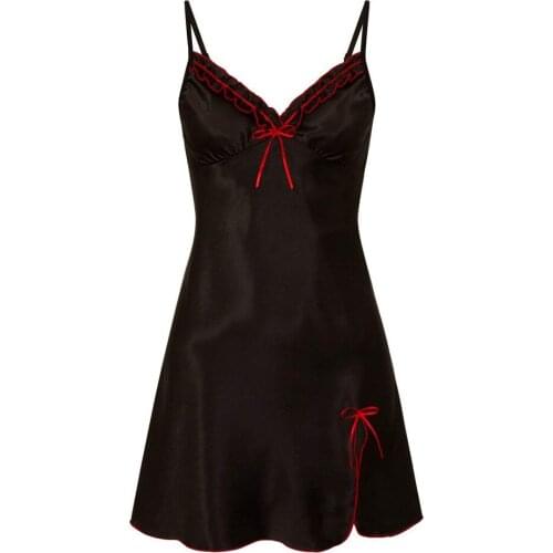 2019 New Hot Women Dress Sexy Womens Nighte Dress Plus Size Bow Lingerie Babydoll Nightwear Sleepskirt Fit Style DropshipingJuly