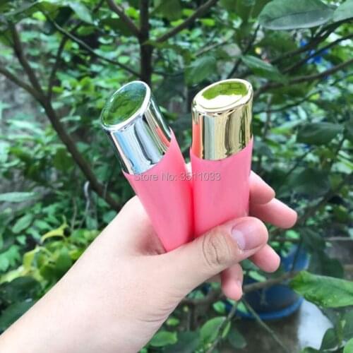 40g Plastic Soft Tube Dull Polish Empty Cosmetic Pink Flat Soft Tube Squeeze BB Cream Refillable Bottle Gold Silver White Cap