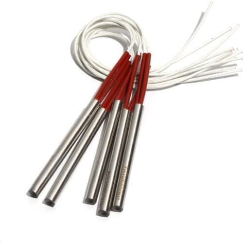 5PCS 10.5mm Diameter 62~75mm Length Single-End Heating Tube 200W/210W/220W/230W/240W Cartridge Heaters 304SUS Resistance Element
