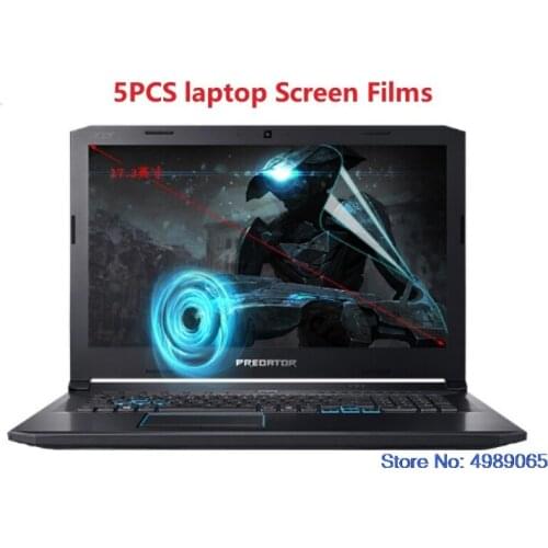 5pcs/pack Clear/Matte Notebook Laptop Screen Protector Film for Acer Predator 17 g9 793 17.3'' Predator Helios Triton 15 15.6