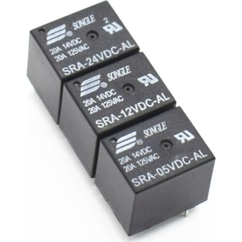 Automotive Relays SRA-05VDC-AL SRA-12VDC-AL SRA-24VDC-AL 5V 12V 24V 20A T74 4PIN Relay Wholesale Price