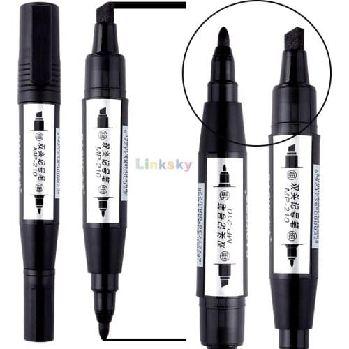 Baoke MP-210, Color Double Headed Markers , Logistics Pen, Express, CD Pen, Oily Pen, Waterproof Big Head Pen