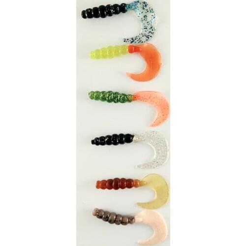 BassLegend- Fishing Perch Grub Bass Lure 45mm 0.9g/55mm 1.5g