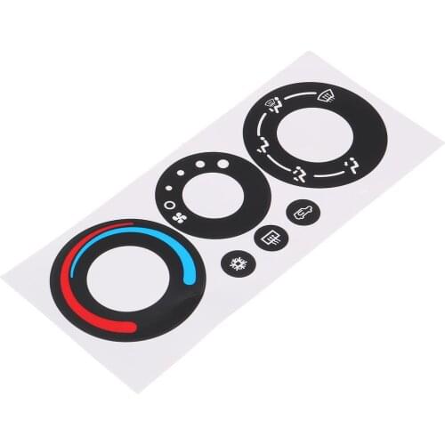 Black Car A/C Air Condition Climate Control Button Repair Sticker Decal For Chevrolet Equinox Pontiac Torrent 2005-2006