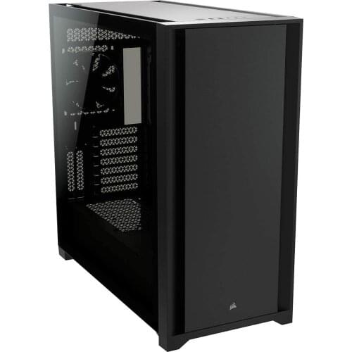 Corsair 5000D Tempered Glass Mid-Tower ATX Case Solid Steel Front Panel, corsair RapidRoute Cable Management System Two Included