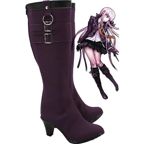 Danganronpa: Trigger Happy Havoc Kyoko Kirigiri Cosplay Boots Shoes High Heel Custom Made