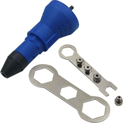 Electric Rivet Nut Gun Riveting Tool Cordless Riveting Drill Adaptor Insert Nut Tool Riveting Drill Adapter set 2.4mm-4.8mm