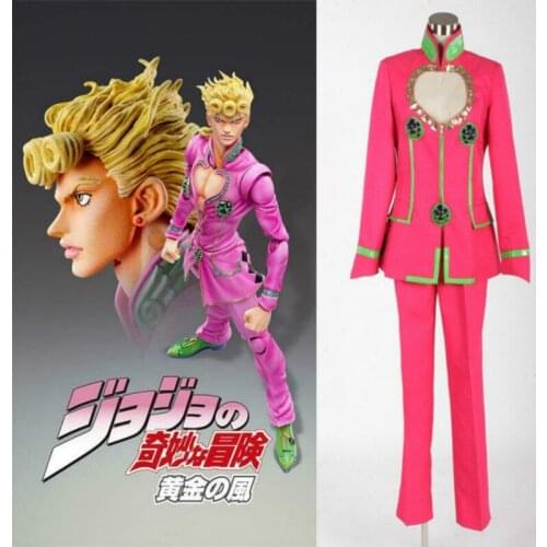 New Anime JoJos Bizarre Adventure Giorno Giovanna Cosplay Costume Halloween Costumes for Men Women Any Size Costom Made