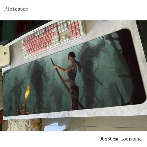 Tomb raider padmouse 800x300mm gaming mousepad game Domineering mouse pad gamer computer desk Beautiful mat notbook mousemat pc
